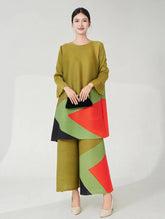 Luxury Formal Pleats 2-Piece Set
